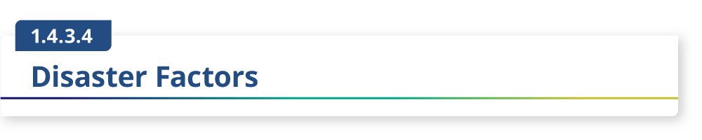 1.4.3.4 Disaster Factors