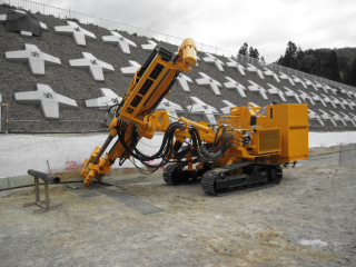 Slope Stabilization Anchor Work / Water Collection Well Construction for Landslide Prevention